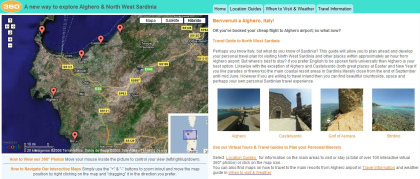 Imágenes panorámicas de Cerdeña y la Toscana