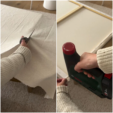 Nunca se me hubiera ocurrido reutilizar así las cortinas viejas que guardo en el cajón: es una idea súper resultona 