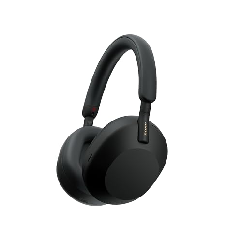 Sony WH-1000XM5SA Edición Especial con Estuche Blando Auriculares inalámbricos Premium y Noise Cancelling, Bluetooth, Llamadas de Calidad, Hi-Res, hasta 30 H de batería, Negro