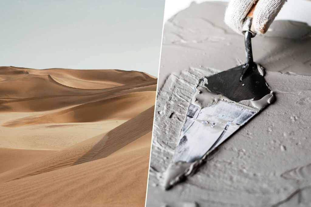 Hemos encontrado el ingrediente secreto para usar la arena del desierto en la construcción: serrín y una sandwichera gigante
