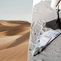 Hemos encontrado el ingrediente secreto para usar la arena del desierto en la construcción: serrín y una sandwichera gigante 