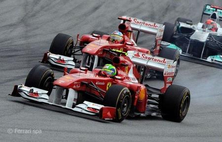 Alonso Massa Ferrari GP Malasia 2011 F1