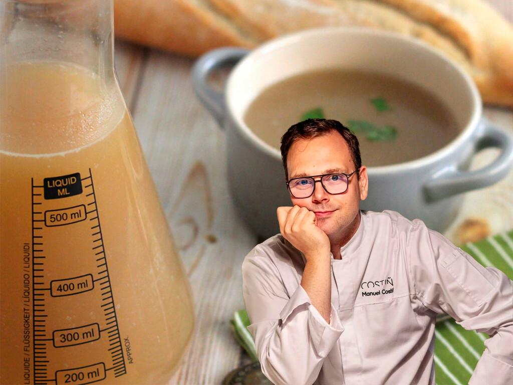 Manuel Costiña, chef Michelin gallego, da el truco para conseguir un caldo de pollo casero más sabroso: "Mientras se rehogan las verduras, asamos el pollo"