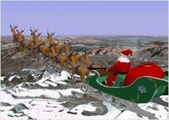 Papá Noel se va de viaje: un juego de Google Earth
