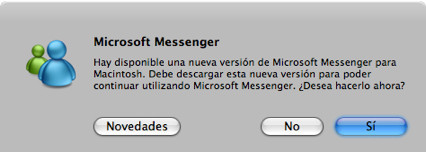 Messenger 6.02 para Mac ya disponible