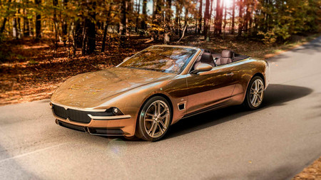 Touring Sciàdipersia Cabriolet, un Maserati GranTurismo Convertible con traje retro para Ginebra
