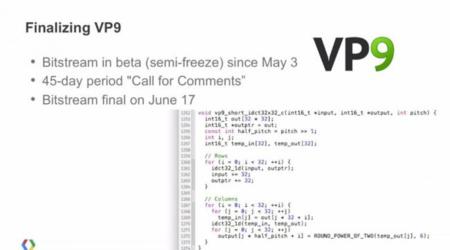 Finalizada la definición de VP9, activado por defecto en Chromium