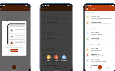 La nueva aplicación de Office para Android y iOS es un todo en uno: combina Word, Excel y PowerPoint
