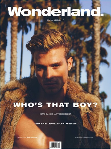 Matthew Noszka nos regala una portada genial para terminar el año en la revista Wonderland