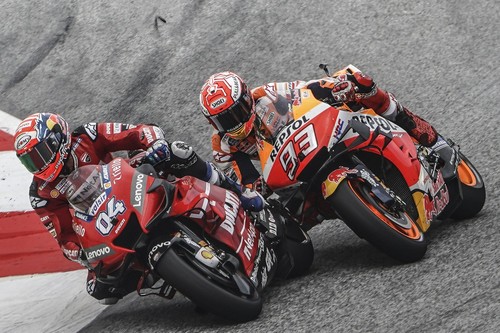 Andrea Dovizioso volvió a ser el ogro que negó a Marc Márquez su primera victoria en Austria