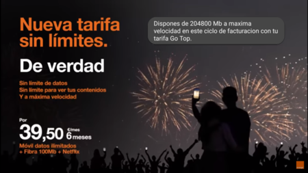 Orange asegura que sus tarifas ilimitadas no tienen límites ocultos de gigas y son a máxima velocidad