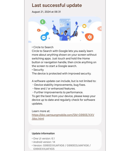 Actualizacion S21 Fe