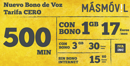 MÁSMÓVIL 500 llega para dar más flexibilidad a la tarifa cero