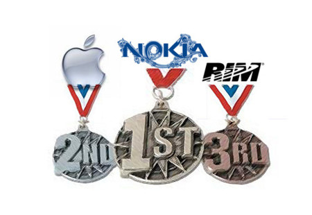 Apple y RIM recortan terreno a Nokia