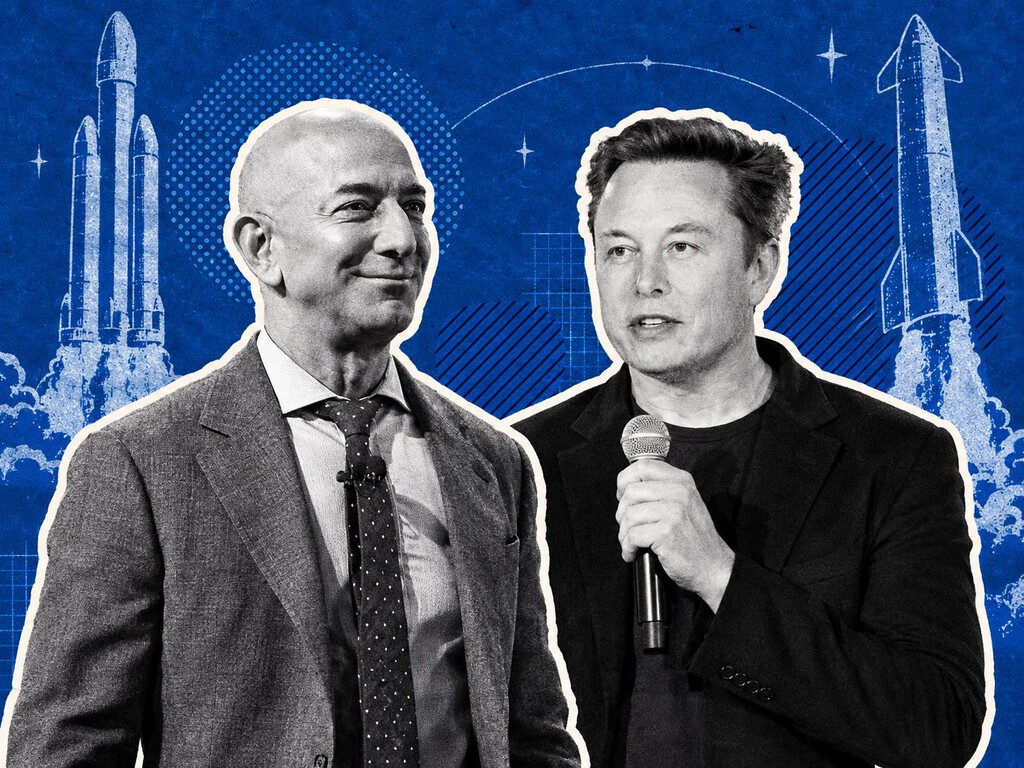Elon Musk contra Jeff Bezos: "Hasta los planes futuros de los rivales de SpaceX van por detrás de Starship" 