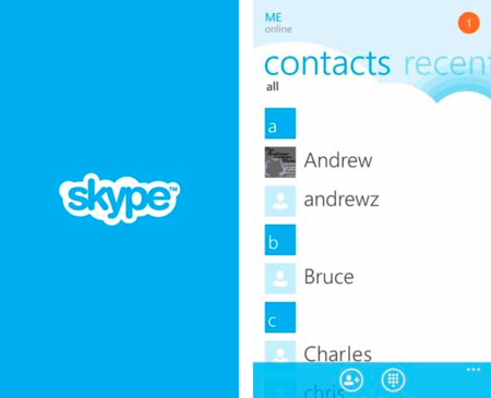 Skype 1.0 listo para Windows Phone, no funciona con "teléfonos Tango"