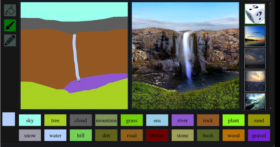 Esta inteligencia artificial de Nvidia es capaz de convertir garabatos en 
