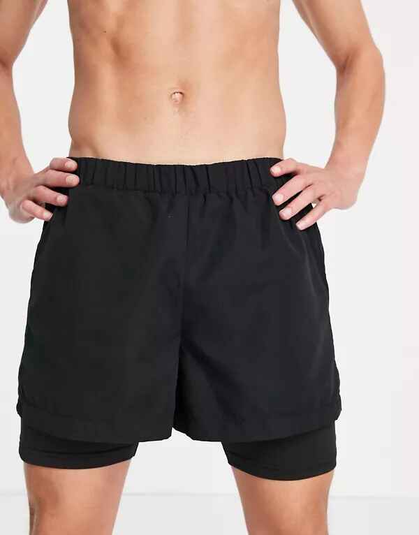 Shorts deportivos 2 en 1 de nailon de Bolongaro Trevor