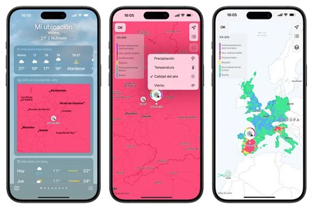 iPhone で空気の質を表示する