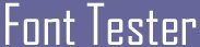 Font tester, comparando estilos de fuentes