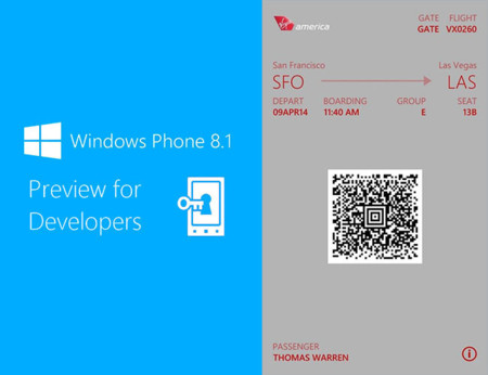 Windows Phone 8.1 puede leer los billetes del Passbook de Apple
