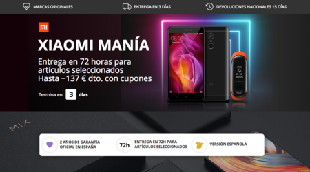 Xiaomi Manía en AliExpress Plaza con descuentos durante 72 horas y envíos desde España