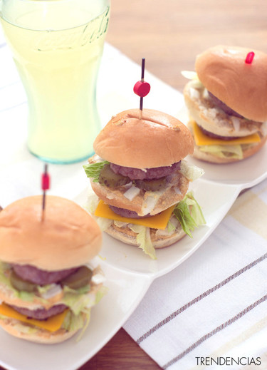 Mini hamburguesas Big Mac. Receta de aperitivo