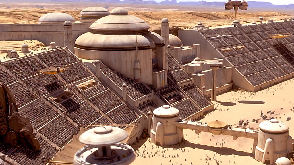 George Lucas hizo las gradas de la carrera de vainas en Star Wars: La Amenaza Fantasma sin apenas efectos digitales 