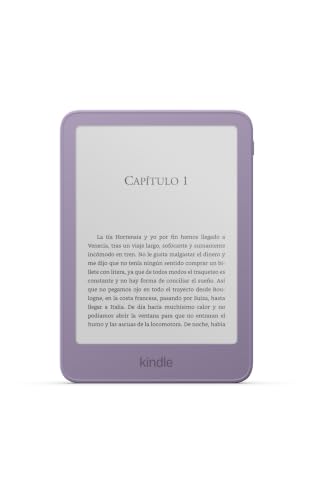 Amazon Kindle (último modelo). Ahora más delgado, liviano y rápido, pantalla de 6″, Morado ube