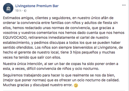 Comunicado Del Bar
