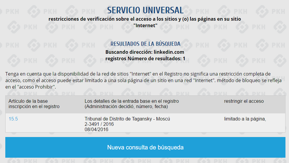 Limitacion Rusia Internet