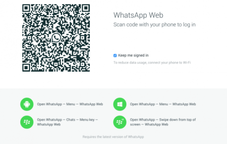 La versión web de WhatsApp, ya disponible
