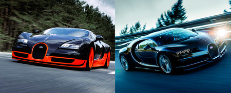 Vídeo: Bugatti Chiron vs Bugatti Veyron Super Sport en el cuarto de milla, ¿supera el aprendiz al maestro?