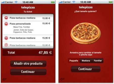 Telepizza lanza su aplicación para la App Store