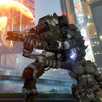 Han metido a BT-7274 de Titanfall 2 en Cyberpunk 2077 y el gameplay es una locura: puedes montarte o dejar que te ayude tras caer del cielo