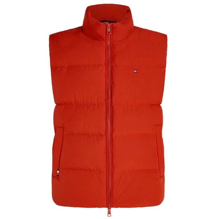Tommy Hilfiger Chaleco de hombre acolchado en calidad Down