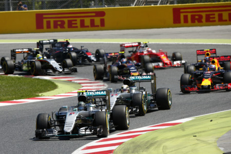 Salida Gp Espana F1 2016 Coches