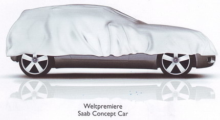 Teaser del Saab 9-1 antes de su presentación en el Salón de Ginebra 2008