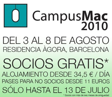 CampusMac 2010, abierto el plazo de inscripción