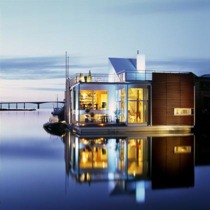 Una villa flotante