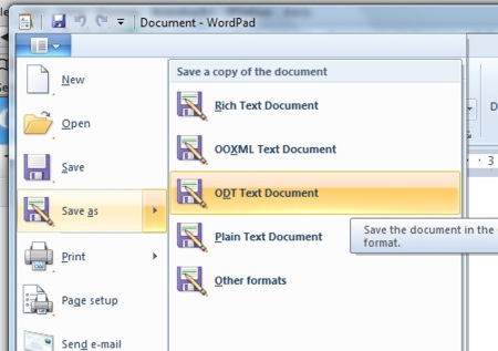 Windows 7 con soporte nativo para Open Document Format