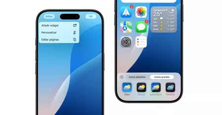 Personalizar tamaño iconos iPhone