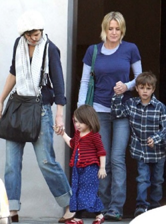 Los Cruise y los Beckham, juntos pero no revueltos