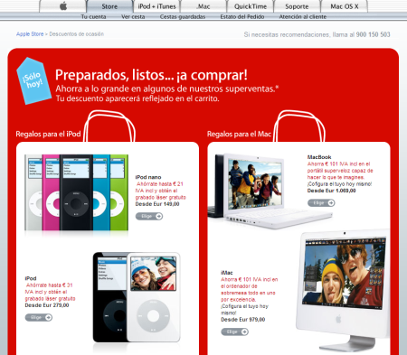 Hoy es el día de los descuentos en la Apple Store