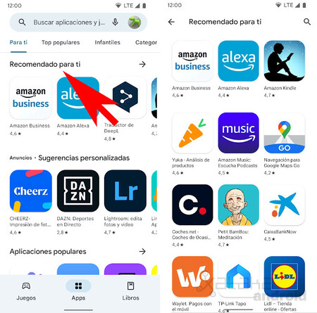 Apps Recomendaciones