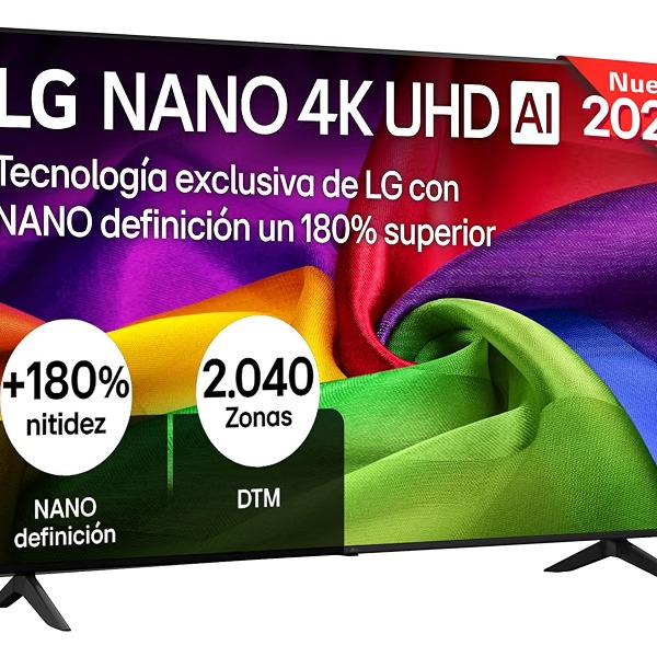 LG 65NU800B6LA - Smart TV Nano UHD AI 65" 4K Sin Reflejos 94%, 2026