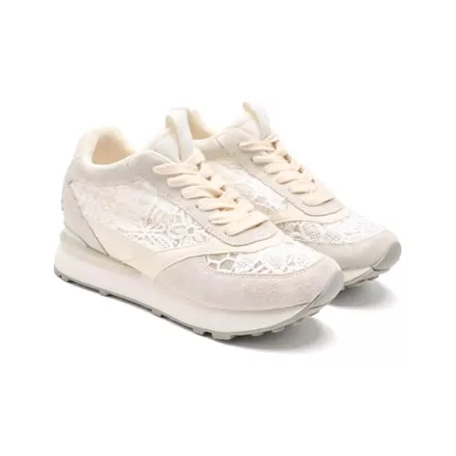 Zapatillas Gioseppo Cuña Encaje Piel Milladore