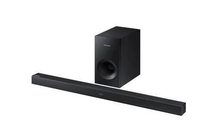 Para mejorar el sonido de tu TV con pocas complicaciones, la barra 2.1 Samsung HW-K360/ZF, te sale en Mediamarkt por 109 euros