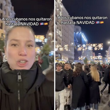Una cubana que vive en España ve las luces de Navidad en Madrid y su reacción sorprende en redes: "empecé a gritar" 