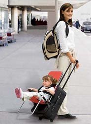 Ride-On Carry-On: una silla para niños en la maleta